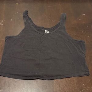 SO Women's Classic Black Crop Top